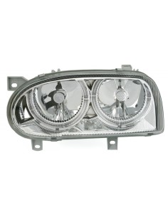 Fanali Angel Eyes per VW Golf 3 III (1992-1998) Cromo 2