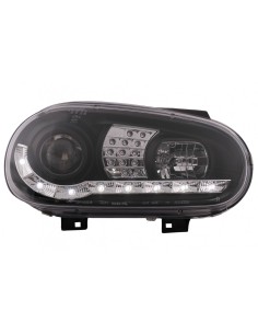 Fari LED Luce diurna per VW Golf IV 4 Cabriolet Hatchback Variante (09.1997-09.03) Nero 2
