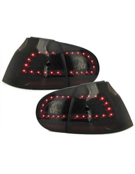 Fanali posteriori a LED LITEC per VW Golf V 5 03-09_black-smoke