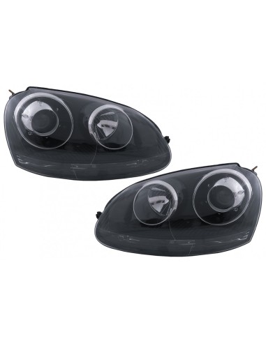 Autolod - Ricambi per auto online|Xenon Look Fari RHD per VW Golf 5 V Mk5 (03-07) Jetta (05-10) GTI R32 Black Edition