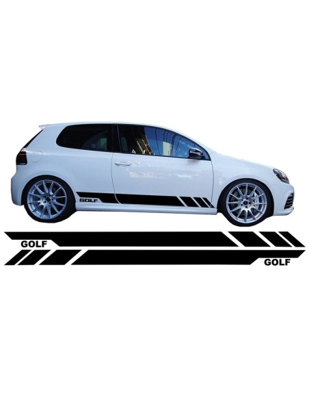 Adesivi laterali in vinile nero per VW Golf 5 6 7 V VI VII (03-up)