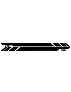 Adesivi laterali in vinile nero per VW Golf 5 6 7 V VI VII (03-up) 2