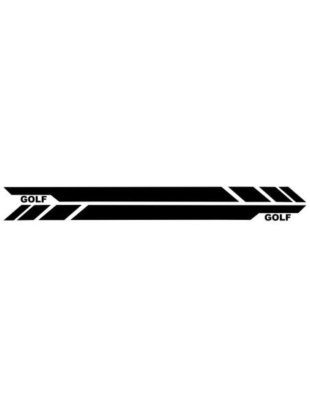 Adesivi laterali in vinile nero per VW Golf 5 6 7 V VI VII (03-up)