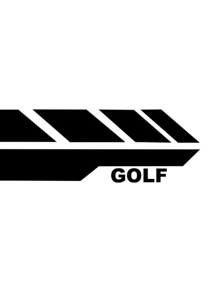 Adesivi laterali in vinile nero per VW Golf 5 6 7 V VI VII (03-up)