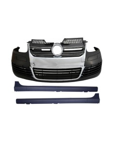 Paraurti anteriore per VW Golf V 5 (03-07) Laterali Gonne R32 Look Chrome Grill
