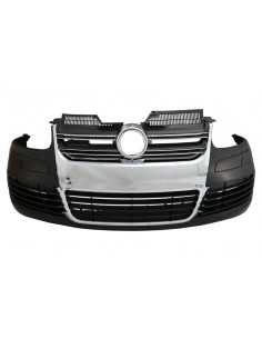 Paraurti anteriore per VW Golf V 5 (03-07) Laterali Gonne R32 Look Chrome Grill 2