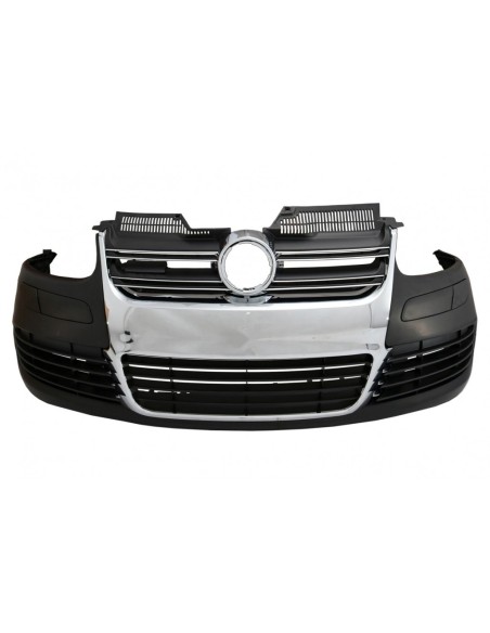 Paraurti anteriore per VW Golf V 5 (03-07) Laterali Gonne R32 Look Chrome Grill