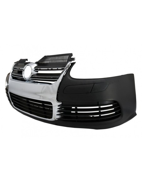 Paraurti anteriore per VW Golf V 5 (03-07) Laterali Gonne R32 Look Chrome Grill