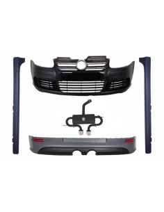 Kit per VW Golf 5 V R32 Piano lucido griglia nera (03-07) w/ sistema di scarico completo