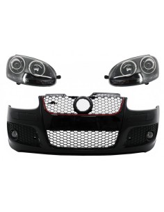 Paraurti anteriore per VW Golf V 5 MK5 (03-07) w/ Xenon Look Fari