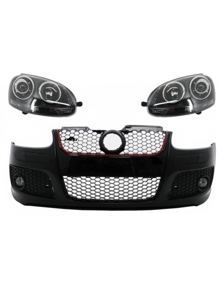 Paraurti anteriore per VW Golf V 5 MK5 (03-07) w/ Xenon Look Fari