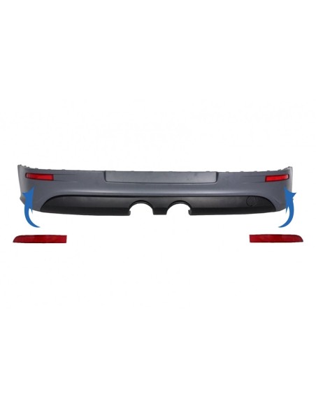 Paraurti posteriore riflettore per VW Golf 5 V (03-07) R32 Look