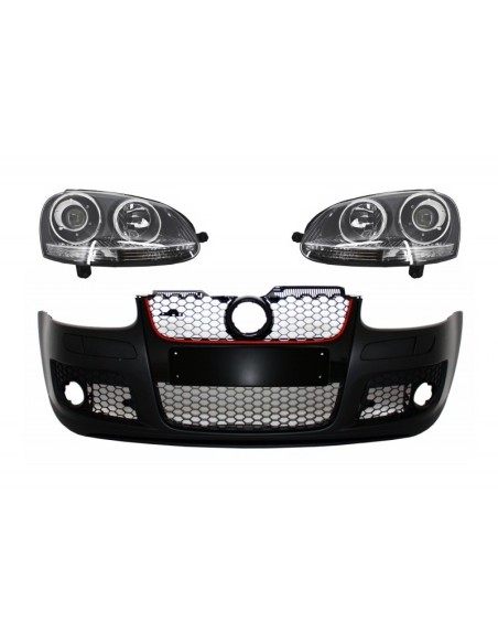 Paraurti anteriore per VW Golf V 5 MK5 (03-07) w/ Xenon Look fari