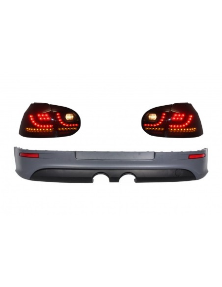 Estensione posteriore paraurti w/ Fanali posteriori LED Smoke Black VW Golf 5 V (03-07) R32 Look (104)