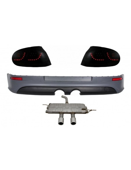 Fanali posteriori LED fumo dinamici w/ estensione paraurti posteriore e Catback scarico VW Golf 5 (04-07) R32 progettano (160)