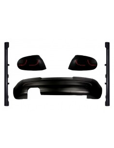Luci dinamiche nere fumo LED fanali posteriori w/ estensione paraurti posteriore e gonne laterali VW Golf 5 (04-07) GTI 30 (157)
