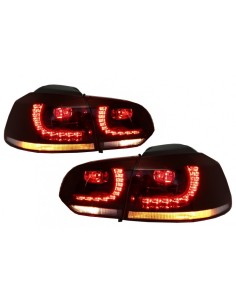 Fanali posteriori LED per VW Golf 6 VI (08-13) R GTI Cherry Red Clear Design DEPO