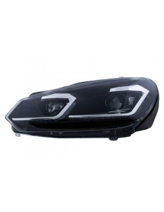 Fari a LED per VW Golf 6 VI (08-13) w/ Facelift G7.5 Look Silver Flowing Luci di svolta sequenziali 2