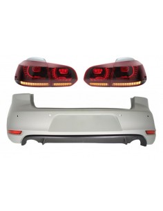 Paraurti posteriore per VW Golf 6 VI (08-12) w/ luci posteriori FULL LED Luce di svolta sequenziale