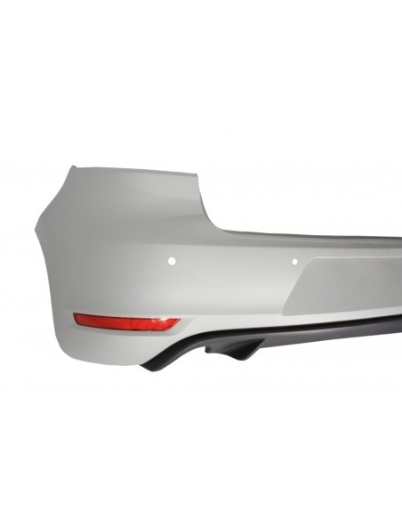 Paraurti posteriore per VW Golf 6 VI (08-12) w/ sistema di scarico completo e luci posteriori FULL LED