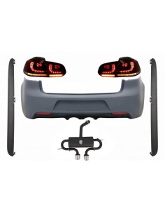 Paraurti posteriore w/ sistema di scarico per VW Golf VI (08-13)