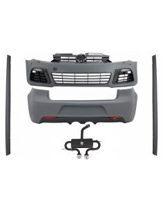 Kit per VW Golf VI 6 MK6 (08-13) R Design w/ laterali gonne e sistema di scarico Catback Complet