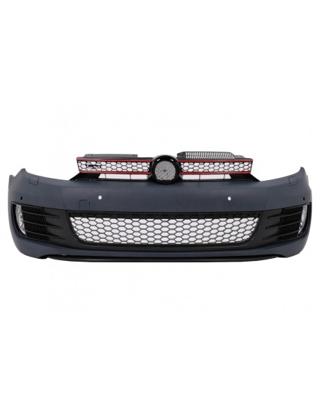 Paraurti anteriore w/ fari LED argento che scorre luci di svolta sequenziale per VW Golf VI 6 (08-13) GTI G7.5 Design