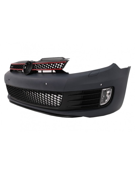 Paraurti anteriore w/ fari LED argento che scorre luci di svolta sequenziale per VW Golf VI 6 (08-13) GTI G7.5 Design