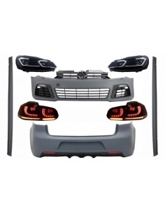 Kit completo per VW Golf VI 6 MK6 (08-13) R Design w/ Fari LED e luci posteriori Dynamic Turning Light
