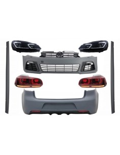 Kit completo per VW Golf VI 6 MK6 (08-13) R Design w/ Fari LED e luci posteriori Dynamic Turning Light