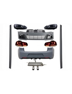 Kit completo per VW Golf VI 6 MK6 (08-13) R Design w/ Fari LED e luci posteriori Dynamic Turning Light