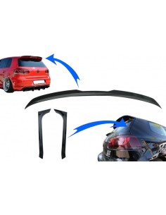 Spoiler del tetto aggiungere sull'ala w/ bagagliaio del finestrino posteriore aletta spoiler per VW Golf 6 GTI -MK6