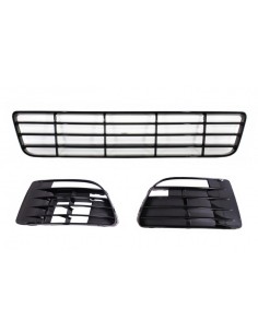 Griglia centrale inferiore del paraurti anteriore per VW Golf VI Golf 6 (08-13) w/ Fog Lamp Covers R Design