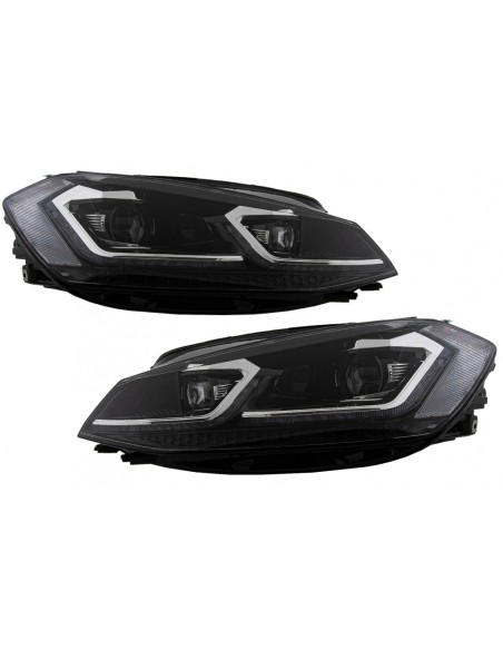 Fari a LED per VW Golf 7.5 VII Facelift (17-up) w/ Luci di svolta dinamiche sequenziali