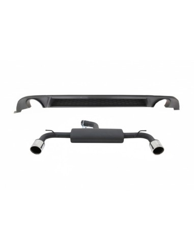 Autolod - Ricambi per auto online|Paraurti posteriore diffusore d'aria per VW Golf 7.5 VII (17-Up) w/ sistema di scarico completo