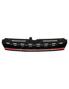 Centrale Badgeless Grille w/ RHD LED fari sequenziale dinamico di svolta luci per VW Golf 7.5 VII Facelift (17-up) rosso e cromo 2