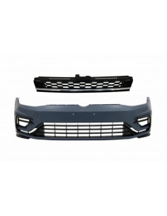 Paraurti anteriore w/ Griglia centrale Badgeless Chrome per VW Golf 7.5 (17-) GTIDesign