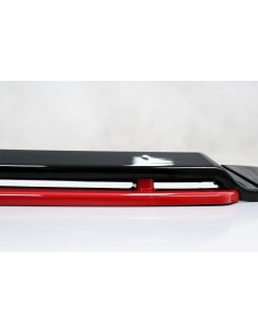 Spoiler di estensione del labbro del paraurti anteriore per VW Golf 7.5 Facelift (17-) nero lucido - rosso 2