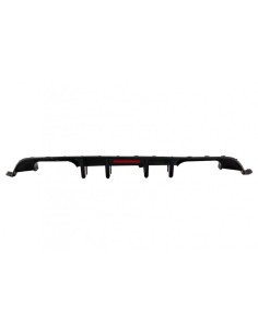 Paraurti posteriore diffusore d'aria per VW Golf 7.5 (17-19)Look Piano nero w/ LED riflettore rosso 2