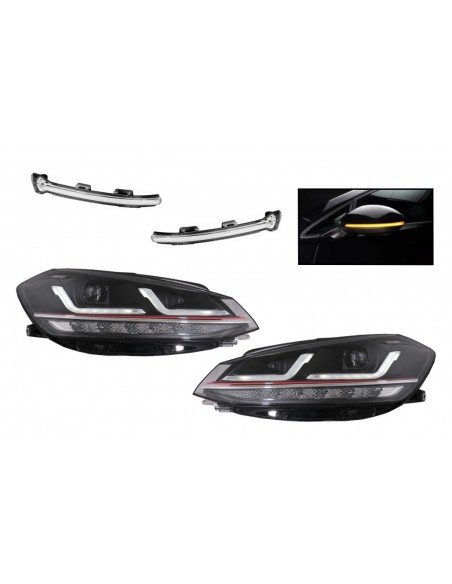 Osram Full LED Fari w/ Dynamic Full LED Mirror Indicatori LEDriving per VW Golf 7.5 Facelift (17-)