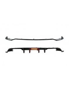 Paraurti posteriore diffusore d'aria w/ LED riflettore rosso per VW Golf 7.5 (17-19)