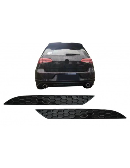 Copertura del riflettore del paraurti posteriore a nido d'ape per VW Golf 7.5 (17-19)