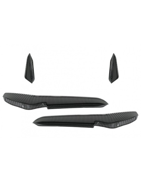 Paraurti anteriore alette laterali per VW Golf 7.5 5GHatchback (17-) Carbon Look