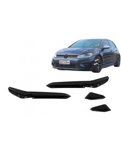 Alette laterali paraurti anteriore per VW Golf 7.5 5GHatchback (17-) Piano Nero