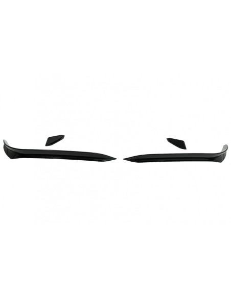 Paraurti anteriore alette laterali per VW Golf 7.5 GTI 5G Hatchback (17-) Piano Nero