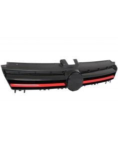 Griglia centrale per VW Golf VII 7 5G (13-17) GTI R-Line Design Inserimenti rossi 2