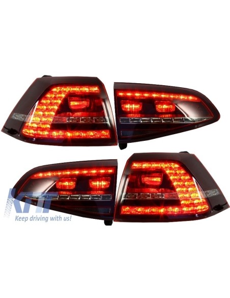 Fari di montaggio 3D LED Turn Light DRL luci posteriori e griglia per VW Golf 7 VII RED R GTI Look