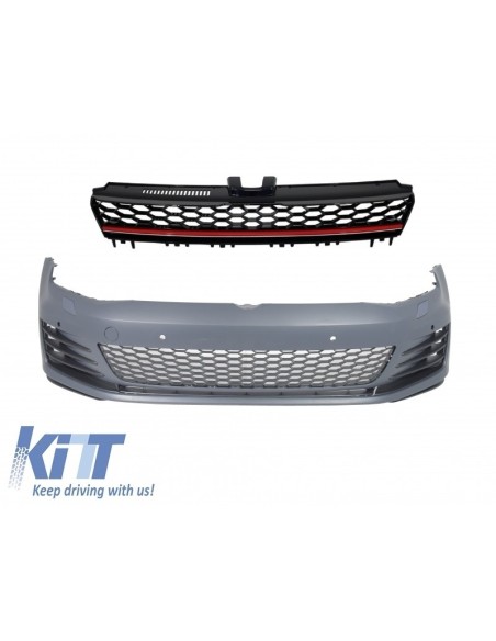 Paraurti anteriore per VW Golf VII 7 5G (13-17) GTI Look w/ Griglia centrale