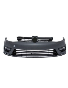 Paraurti anteriore per VW Golf VII 7 (13-17) R-line Look w/ Fari 3D LED DRL FLOWING Luci di svolta sequenziali Argento 2
