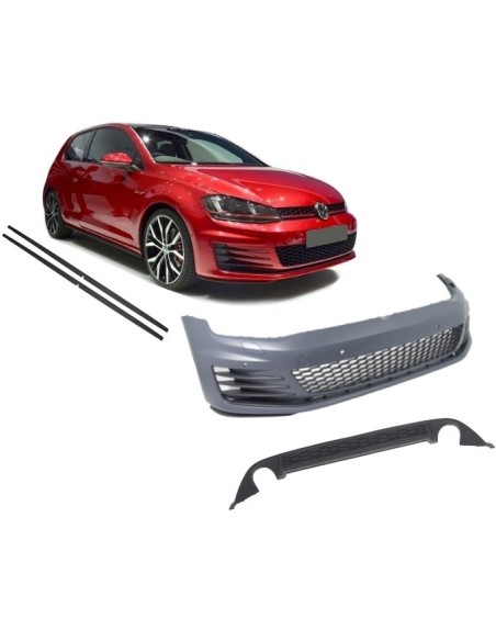 Paraurti anteriore per VW Golf VII 7 13-16 w/ laterali e diffusore posteriore